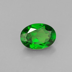 Diopsídio de cromo verde natural 0,86ct, corte oval, VS
