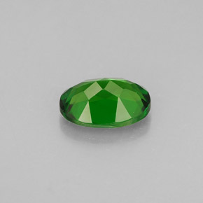 Diopsídio de cromo verde natural 0,87ct, corte oval, VVS-VS