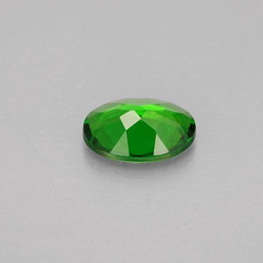 Diopsídio de cromo verde natural 0,71ct, corte oval, VS