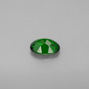 Diopsídio de cromo verde natural 0,65ct, corte oval, VVS-VS