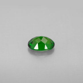 Diopsídio de cromo verde natural 0,84ct, corte oval, VVS-VS