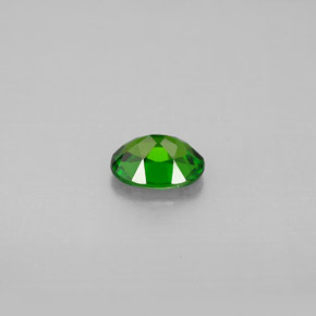 Diopsídio de cromo verde natural 0,62ct, corte oval, VS