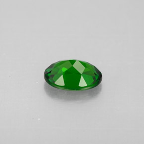 Diopsídio de cromo verde natural 0,85ct, corte oval, VS
