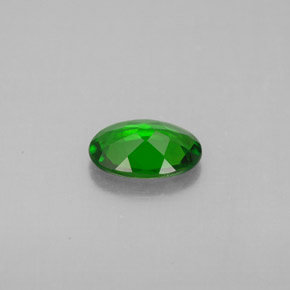 Diopsídio de cromo verde natural 0,62ct, corte oval, VS
