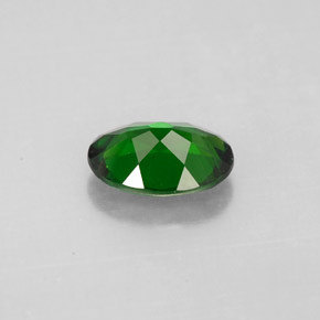 Diopsídio de cromo verde natural 1,15ct, corte oval, VS-SI