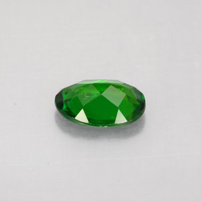 Diopsídio de cromo verde natural 1,10ct, corte oval, VS-SI