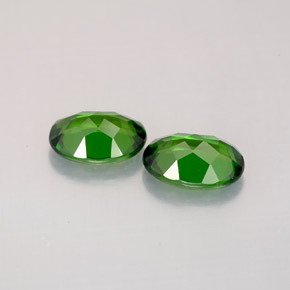 Pedras preciosas de diopsídio de cromo verde natural de  ct, corte oval, VVS-VS