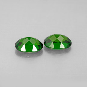 Pedras preciosas de diopsídio de cromo verde natural de  ct, corte oval, VVS-VS