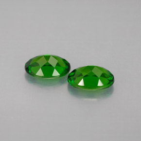 Pedras preciosas de diopsídio de cromo verde natural de  ct, corte oval, VVS-VS