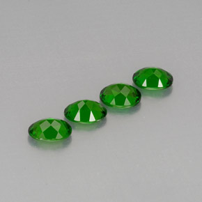 Pedras preciosas de diopsídio de cromo verde natural de  ct, corte oval, VVS-VS