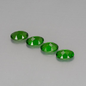 Pedras preciosas de diopsídio de cromo verde natural de  ct, corte oval, VVS-VS