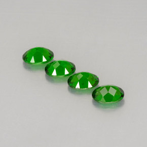 Pedras preciosas de diopsídio de cromo verde natural de  ct, corte oval, VVS-VS