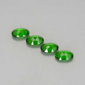 Pedras preciosas de diopsídio de cromo verde natural de  ct, corte oval, VVS-VS