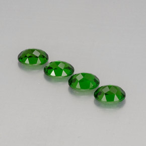 Pedras preciosas de diopsídio de cromo verde natural de  ct, corte oval, VVS-VS