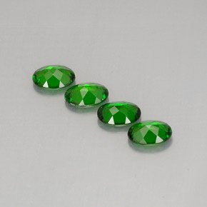 Pedras preciosas de diopsídio de cromo verde natural de  ct, corte oval, VVS-VS