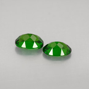 Pedras preciosas de diopsídio de cromo verde natural de  ct, corte oval, VVS-VS