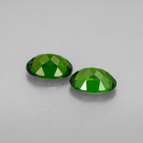 Pedras preciosas de diopsídio de cromo verde natural de  ct, corte oval, VVS-VS