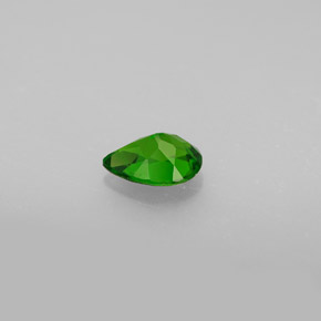 Diopsídio de cromo verde natural 0,72ct, formato de pêra, VS-SI