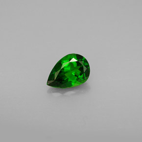 Diopsídio de Cromo Verde Natural 0.74ct, Formato de pêra, VS