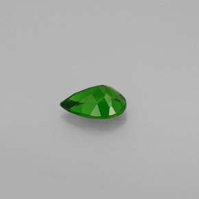 Diopsídio de Cromo Verde Natural 0.74ct, Formato de pêra, VS