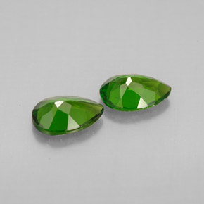 Pedras preciosas de Diopsídio de Cromo Verde natural de  ct, Formato de pêra, VVS-VS