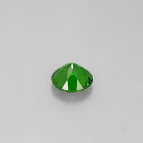 Diopsídio de cromo verde natural 0,49ct, corte redondo, VS