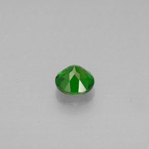 Diopsídio de cromo verde natural 0,49ct, corte redondo, VS
