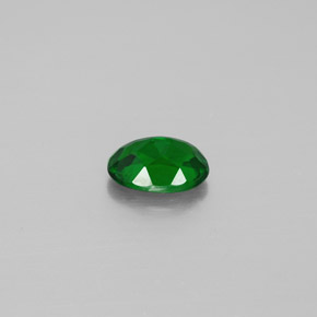 Diopsídio de cromo verde natural 0,87ct, corte oval, SI