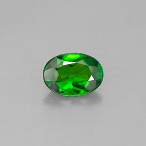 Diopsídio de Cromo Verde Natural 0.75ct, Corte Oval, VS-SI