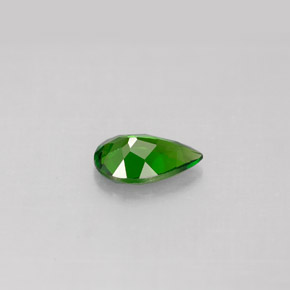 Diopsídio de cromo verde natural 0,74ct, formato de pêra, VS