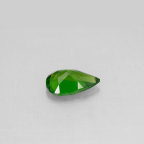 Diopsídio de Cromo Verde Natural 0.81ct, Formato de pêra, VS