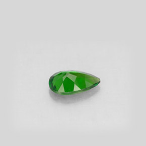 Diopsídio de cromo verde natural 0,79ct, formato de pêra, VS