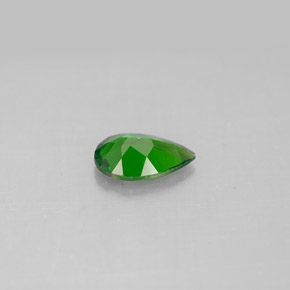 Diopsídio de cromo verde natural 0,74ct, formato de pêra, VS