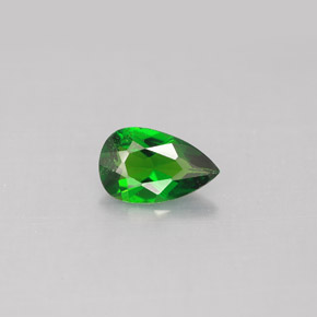 Diopsídio de Cromo Verde Natural 0.73ct, Formato de pêra, VS