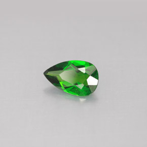 Diopsídio de Cromo Verde Natural 0.73ct, Formato de pêra, VS