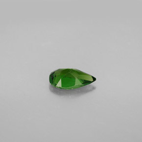 Diopsídio de Cromo Verde Natural 0.72ct, Formato de pêra, VS