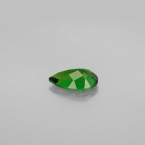 Diopsídio de cromo verde natural 0,83ct, formato de pêra, VS
