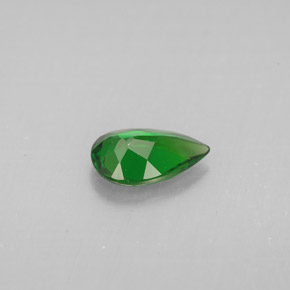 Diopsídio de Cromo Verde Natural 0.76ct, Formato de pêra, VS