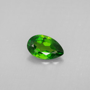 Diopsídio de Cromo Verde Natural 0.82ct, Formato de pêra, VS