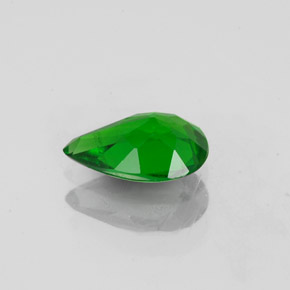 Diopsídio de cromo verde natural 0,74ct, formato de pêra, VS-SI