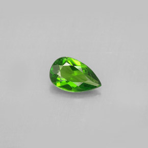 Diopsídio de Cromo Verde Natural 0.75ct, Formato de pêra, VS