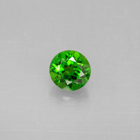 Diopsídio de cromo verde natural 0,56ct, corte redondo, VS