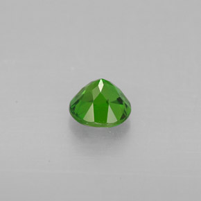 Diopsídio de cromo verde natural 0,55ct, corte redondo, VS