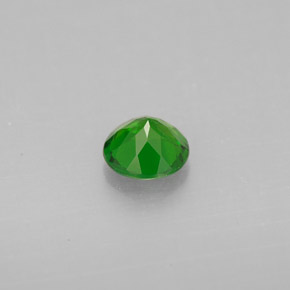 Diopsídio de cromo verde natural 0,49ct, corte redondo, VS