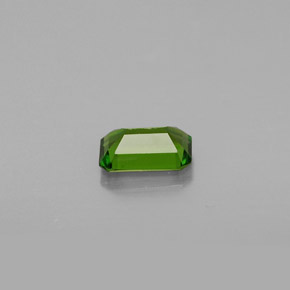 Diopsídio de cromo verde natural 0,53ct, corte esmeralda, VS