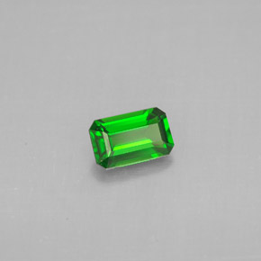 Diopsídio de Cromo Verde Natural 0.45ct, Corte Esmeralda, VS