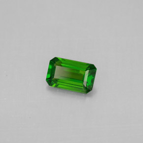 Diopsídio de Cromo Verde Natural 0.49ct, Corte Esmeralda, VS