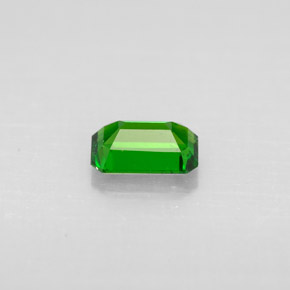 Diopsídio de cromo verde natural 0,54ct, corte esmeralda, VS