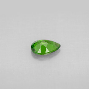 Diopsídio de cromo verde natural 0,68ct, formato de pêra, VS
