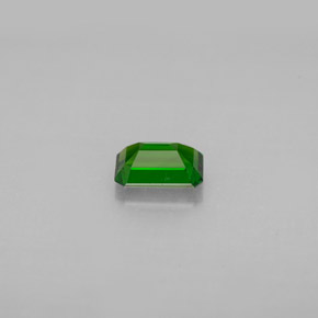 Diopsídio de cromo verde natural 0,57ct, corte esmeralda, VS